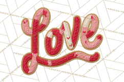 Yarn Valentine Clipart for Crafts, Crochet Hearts Clip Art Product Image 2
