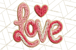 Yarn Valentine Clipart for Crafts, Crochet Hearts Clip Art Product Image 4