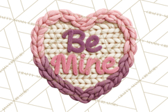 Yarn Valentine Clipart for Crafts, Crochet Hearts Clip Art Product Image 2