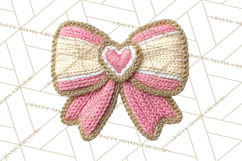 Yarn Valentine Clipart for Crafts, Crochet Hearts Clip Art Product Image 5
