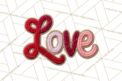 Yarn Valentine Clipart for Crafts, Crochet Hearts Clip Art Product Image 3