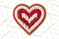 Yarn Valentine Clipart for Crafts, Crochet Hearts Clip Art Product Image 4