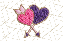 Yarn Valentine Clipart for Crafts, Crochet Hearts Clip Art Product Image 5