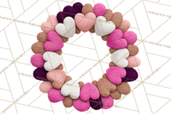 Yarn Valentine Clipart for Crafts, Crochet Hearts Clip Art Product Image 3