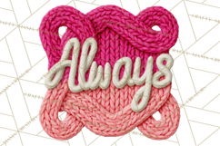 Yarn Valentine Clipart for Crafts, Crochet Hearts Clip Art Product Image 5