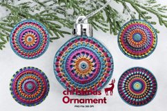 Crochet Mandala Ornament Circle Christmas Tree Decorate Product Image 1