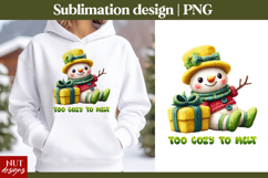 Crochet Christmas tshirt Cute Knitted Snowman Christmas mug Product Image 1