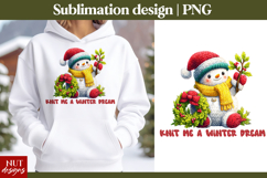Crochet Christmas tshirt Cute Knitted Snowman Christmas mug Product Image 1