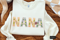 Faux Crochet Mama Nana Mimi Gigi PNG | Spring PNG Product Image 3