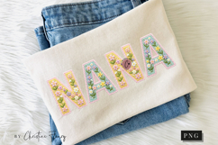 Faux Crochet Mama Nana Mimi Gigi PNG | Spring PNG Product Image 9