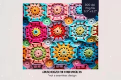 Crochet Tumbler Wrap Granny Square Tumbler Sublimation 