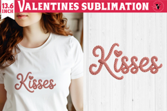 Crochet Valentines Day sublimation | Knitted Kisses Product Image 1