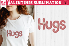 Crochet Valentines Day sublimation | Knitted Hugs Product Image 1