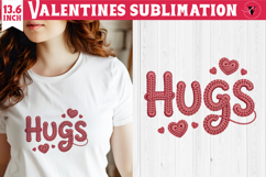 Crochet Valentines Day sublimation | Knitted Hugs Product Image 1