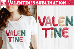 Crochet Valentines Day sublimation | Knitted Valentine Product Image 1