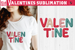 Crochet Valentines Day sublimation | Knitted Valentine Product Image 1