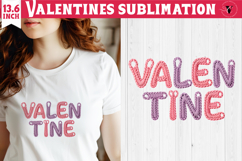 Crochet Valentines Day sublimation | Knitted Valentine Product Image 1