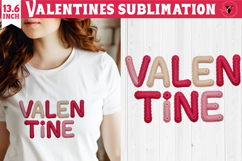 Crochet Valentines Day sublimation | Knitted Valentine Product Image 1