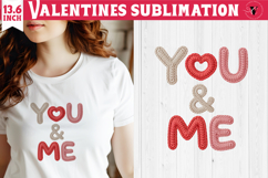Crochet Valentines Day sublimation | Knitted You &amp; Me Product Image 1