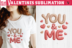 Crochet Valentines Day sublimation | Knitted You &amp; Me Product Image 1