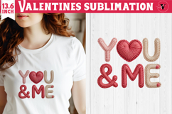 Crochet Valentines Day sublimation | Knitted You &amp; Me Product Image 1