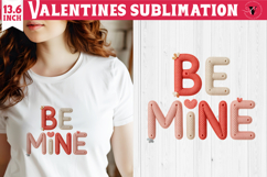 Crochet Valentines Day sublimation | Knitted Be Mine Product Image 1
