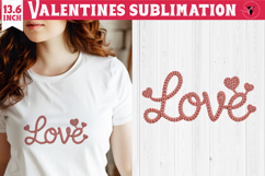 Crochet Valentines Day sublimation | Knitted Love Product Image 1