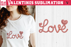 Crochet Valentines Day sublimation | Knitted Love Product Image 1
