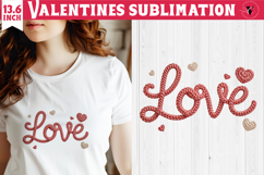 Crochet Valentines Day sublimation | Knitted Love Product Image 1