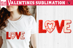Crochet Valentines Day sublimation | Knitted Love Product Image 1