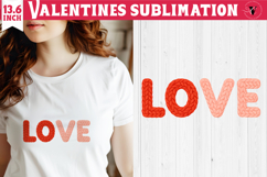 Crochet Valentines Day sublimation | Knitted Love Product Image 1