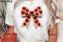 Crochet Yarn Christmas Bow PNG Product Image 2