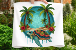 Crochet Yarn Summer Beach Vibes Ocean Animal Clipart Product Image 1