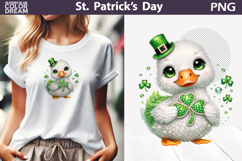 St. Patrick's Day Clipart | Goose Clover Sublimation Product Image 1