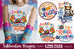 Crocheting Sublimation Faux yarn PNG 4 Designs Product Image 5