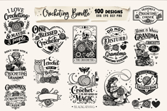 Funny Crocheting SVG Bundle, Crochet Bundle 100 designs Product Image 3