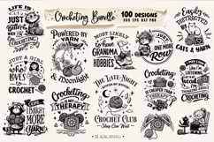 Funny Crocheting SVG Bundle, Crochet Bundle 100 designs Product Image 4