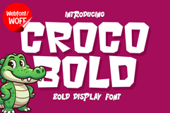 Crocobold | Bold Display Webfont for Strong Visual Impact Product Image 1