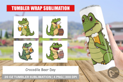 Tumbler Crocodile Beer Day Product Image 1