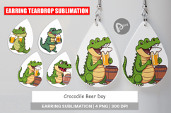 Earring Crocodile Beer Day Product Image 1