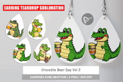 Earring Crocodile Beer Day Product Image 1