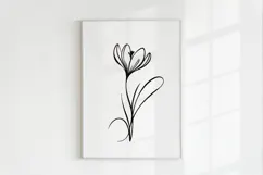 Minimalist Floral Line Art Clipart SVG | PNG | EPS Product Image 4