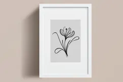 Minimalist Floral Line Art Clipart SVG | PNG | EPS Product Image 3