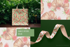 Watercolor Croissant Pattern Set Product Image 2