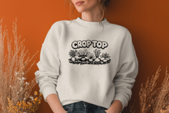 Crop Top SVG - Funny Gardening PNG - Root Vegetable Pun Art Product Image 3