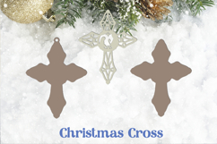 Nativity scene cross, Christmas Laser cut, Religious Product Image 3
