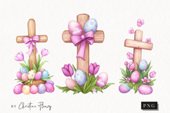 Pastel Easter Crosses | Easter PNG Product Image 1