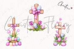 Pastel Easter Crosses | Easter PNG Product Image 3