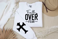 Faith Over Fear Sleeve SVG, Christian SVG Design Product Image 3
