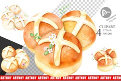 Cross Buns Clipart Product Image 1
